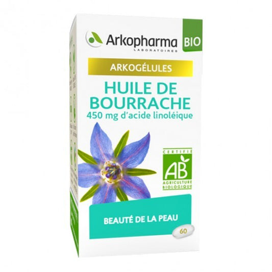 Arkopharma Arkogélules BIO Huile de Bourrache 60Capsules