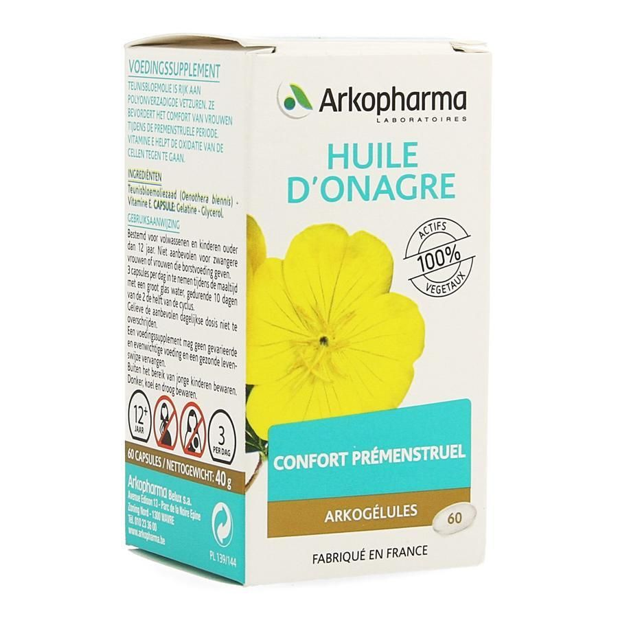 Arkopharma Arkogélules Huile d’Onagre 60 Capsules