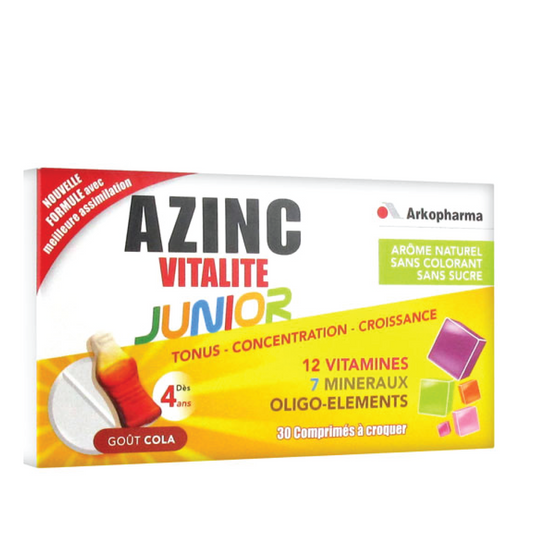Arkopharma Azinc Vitality Junior - 30 Chewable Tablets