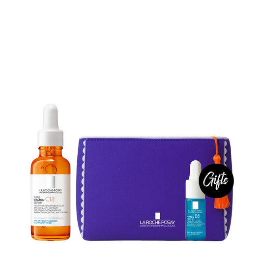 La Roche Posay Vitamin C12 Serum 30 ML + Gifts: Pouch + Hyalu B5 Serum 10 ML