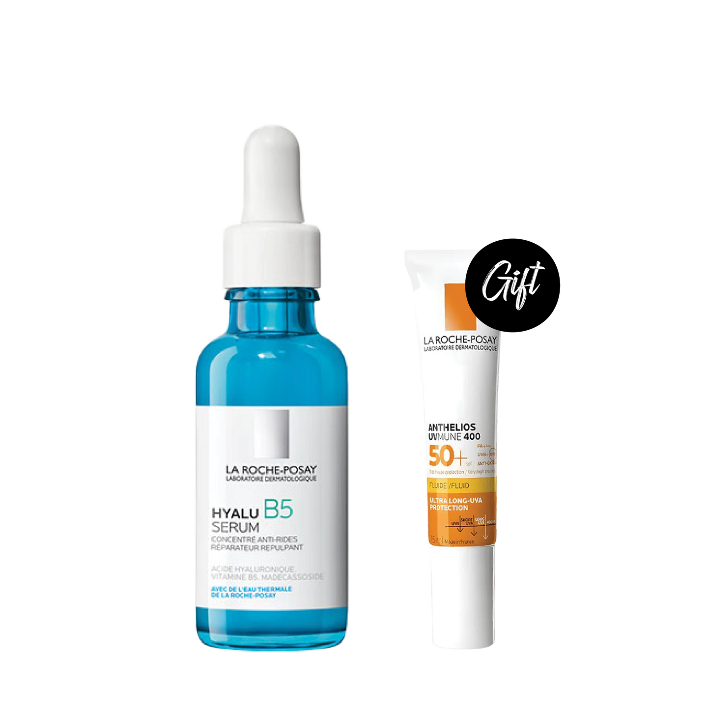 La Roche-Posay Hyalu B5 Serum 30ML + Gift: Anthelios UVMune 400 Invisible Sunscreen SPF50+ 15 ML