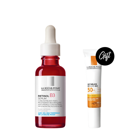 La Roche-Posay B3 Retinol Serum 30 ML + Gift: Anthelios UVMune 400 Invisible Sunscreen SPF50+ 15 ML