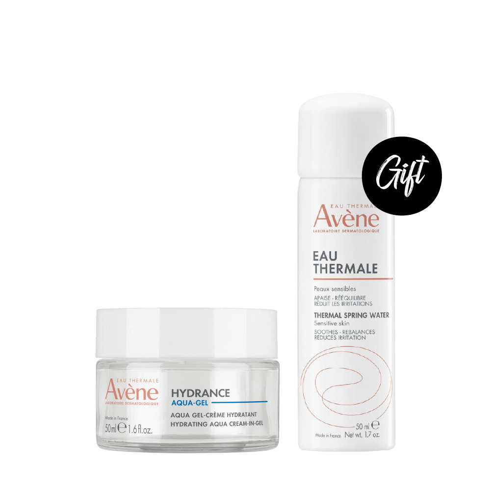 Avène Hydrance Aqua-Gel 50 ML + Gift: Avène Thermal Spring Water Spray 50 ML