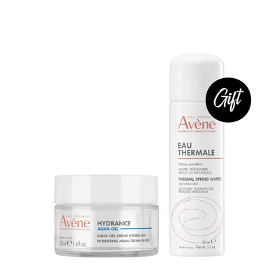 Avène Hydrance Aqua-Gel 50 ML + Gift: Avène Thermal Spring Water Spray 50 ML