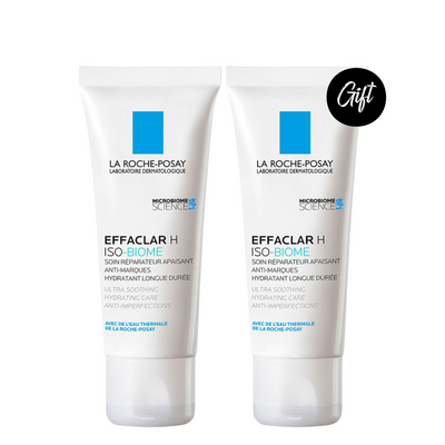 Buy 1 Get 1: La Roche-Posay Effaclar H Isobiome Moisturizing Cream for oily, and acne prone skin 40 ML
