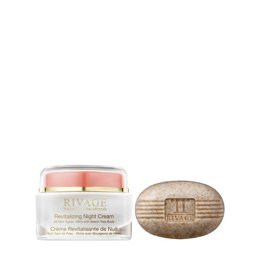 Rivage Revitalizing Night Cream  + Rivage Exfoliant Soap 100 Grams