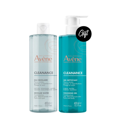 Avène Cleanance Micellar Water 400 ML + Gift: Avène Cleanance Cleansing Gel 400 ML