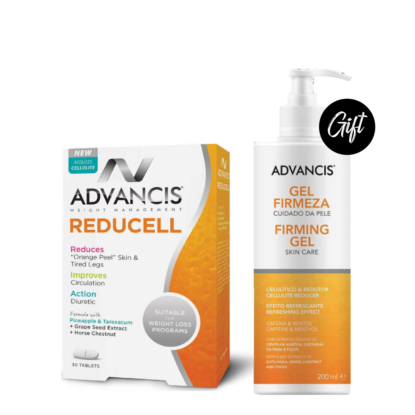 Advancis Reducell 30 Tablets+ Gift: Advancis Firming Gel 200ML