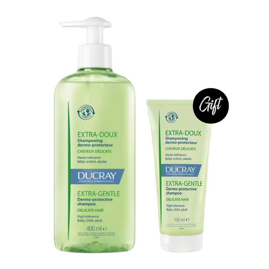 Ducray Extra-Gentle Dermo-Protective Shampoo 400ML + Gift: Ducray Extra-Gentle Dermo-Protective Shampoo 100 ML