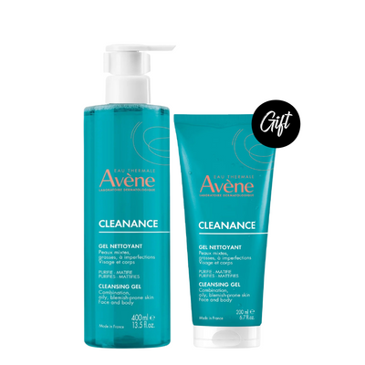 Avène Cleanance Cleansing Gel 400 ML + Gift: Avène Cleanance Cleansing Gel 200 ML