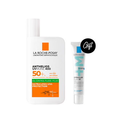 La Roche-Posay Anthelios UVMune 400 Oil Control Fluid SPF50+ 50 ML + Gift: La Roche Posay Effaclar Duo+ 15 ML