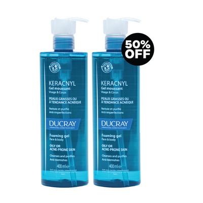 Buy 1 & Get 50% On The Second: Ducray Keracnyl Foaming Gel 400ML