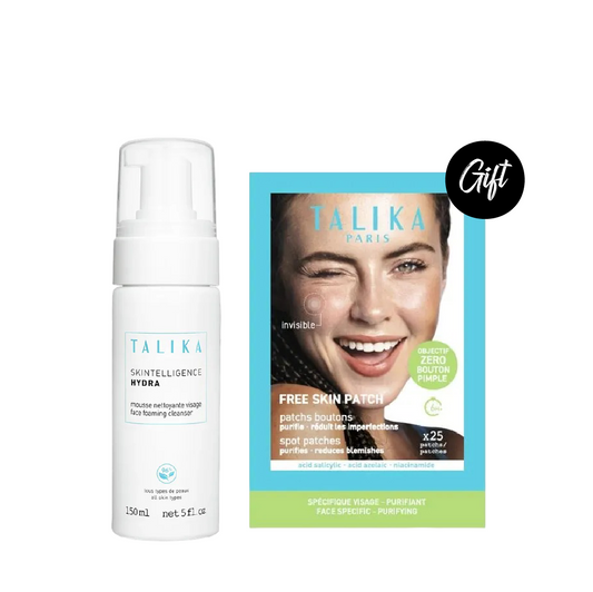 Talika Skintelligence Hydra - Moisturising Foaming Cleanser 150 ML + Gift: Talika Free Skin Patches