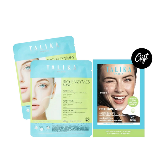 Talika Bio Enzymes Purifying Mask (x2) + Gift: Talika Free Skin Patches