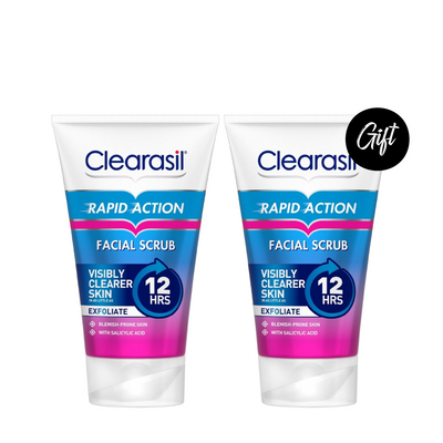 Clearasil Rapid Action Scrub 125 ML (Buy 1 Get 1) EXPIRY 3-2026