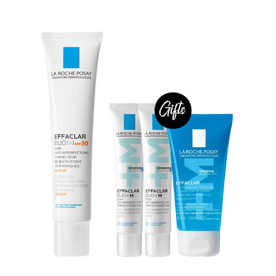 La Roche-Posay Effaclar Duo+ SPF30 40 ML + Gift: La Roche Posay Effaclar Duo+ 15 ML (x2) + Effaclar Gel 50 ML