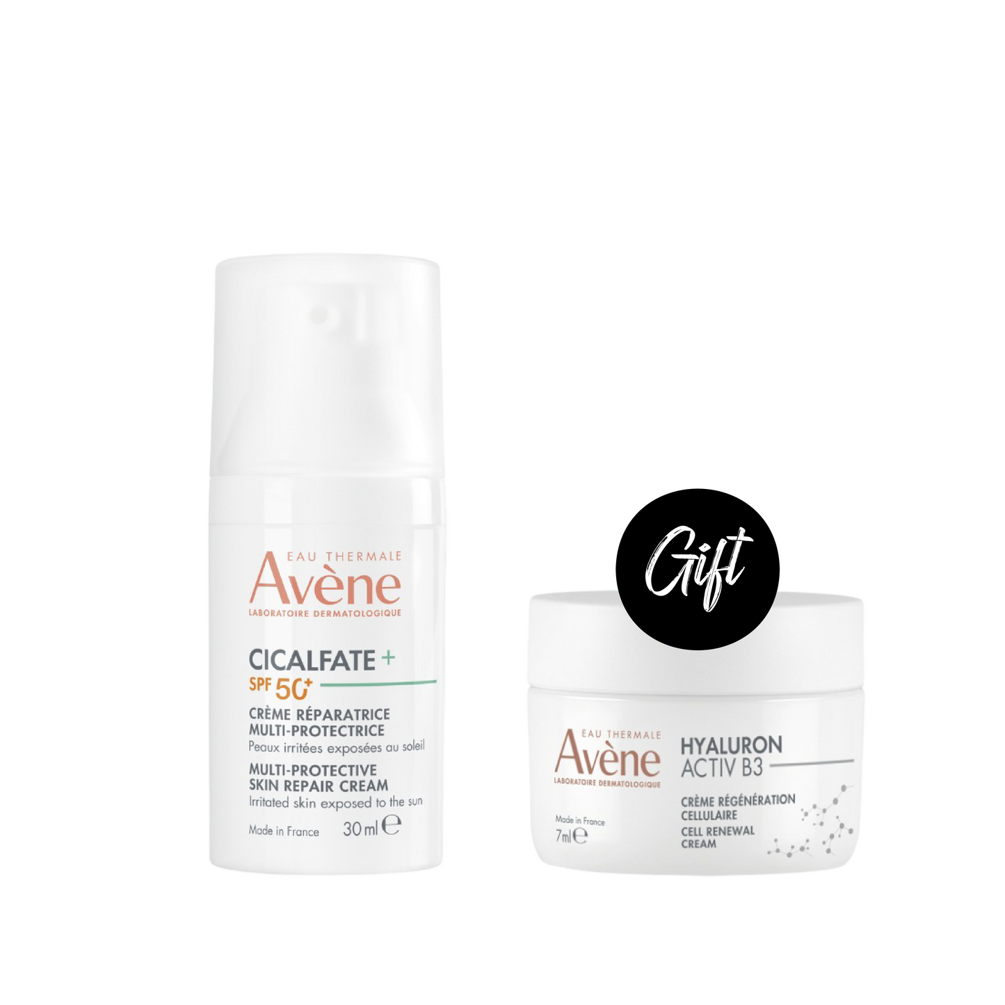 Avène Cicalfate+ Multiprotective Repair Cream SPF 50+ 30 ML + Gift: Avène Hyaluron Activ B3 Cellular Regeneration Cream 7 ML