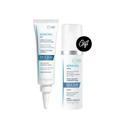 Ducray Keracnyl PP Anti-Blemish Soothing Cream 30ML + Ducray Keracnyl Serum 30ML