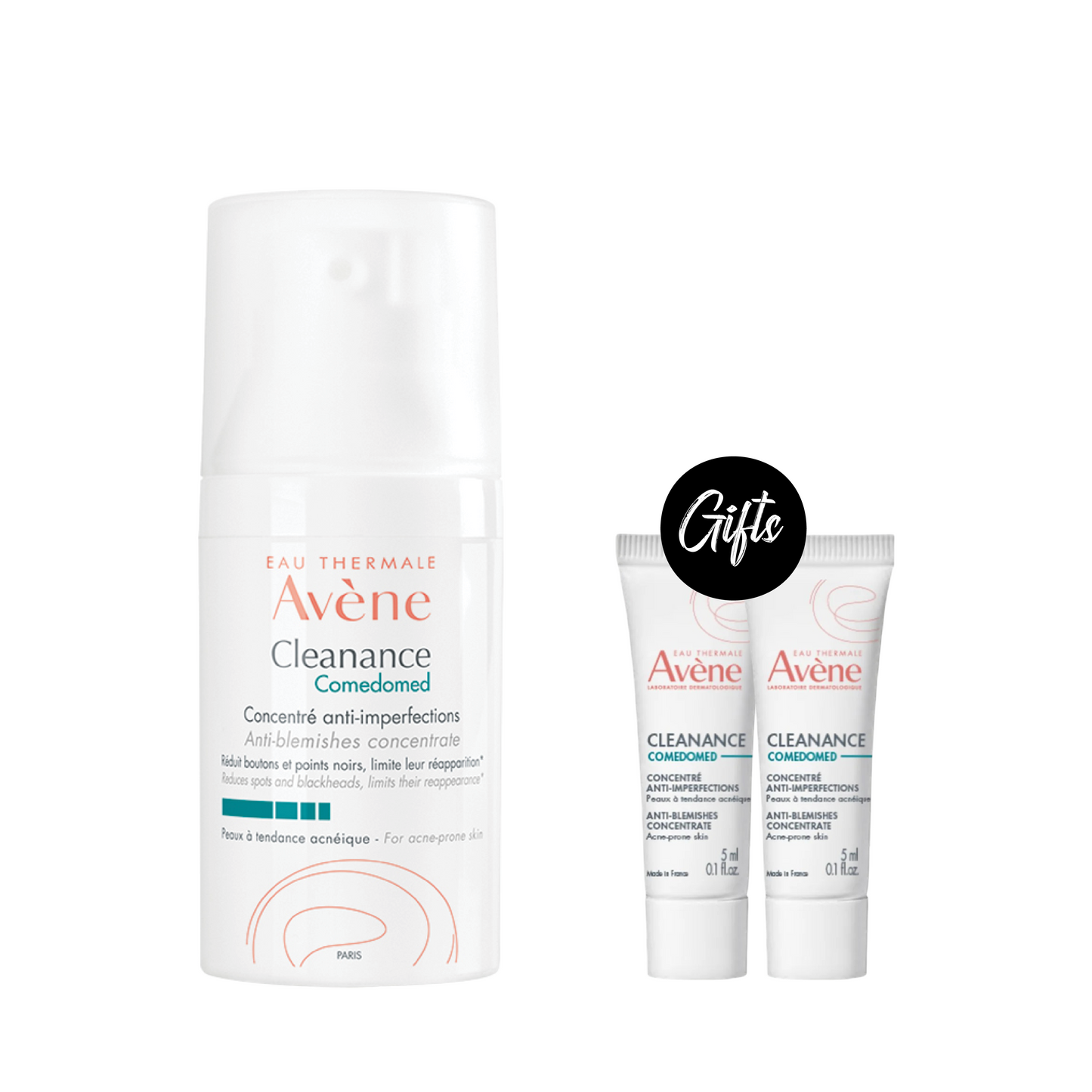 Avene Cleanance Comedomed Anti-Blemish Concentrate 30ML + Gifts: Avene Cleanance Comedomed Anti-Blemish Concentrate 5 ML (x2)