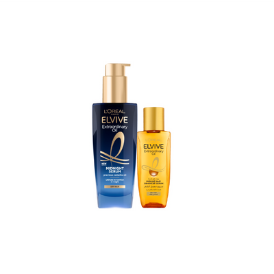 L’Oréal Paris Elvive Extraordinary Oil Midnight Serum 100 ML + L’Oréal Paris Elvive Extraordinary Hair Oil Treatment Serum  100 ML