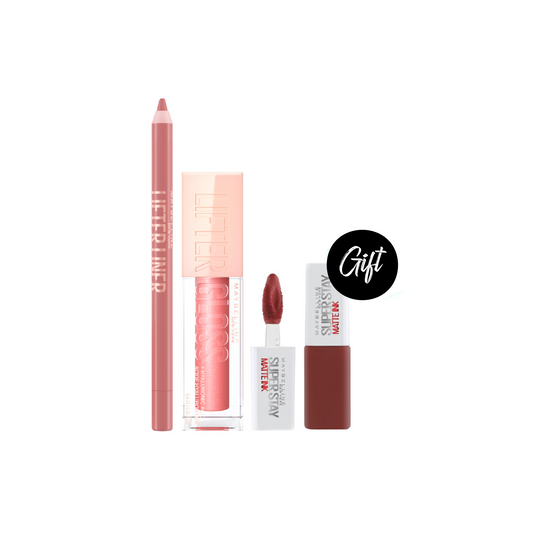 Maybelline Lifter Liner with Hyaluronic Acid + Maybelline Lifter Gloss + Gift: Superstay Mini Matte Ink