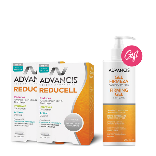 2x Advancis Reducell 30 Tablets+ Gift: Advancis Firming Gel 200ML