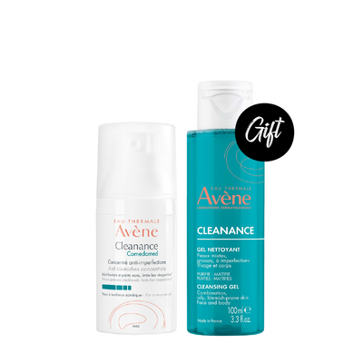 Avène Cleanance Comedomed Anti-Blemish Concentrate 30 ML + Gift: Avène Cleanance Cleansing Gel 100 ML