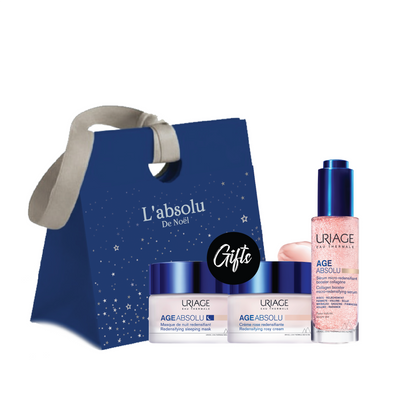 Uriage Age Absolu Micro-Redensifying Serum 30 ML + Gifts: Uriage Age Absolu – Redensifying Sleeping Mask 50 ML + Uriage Age Absolu – Redensifying Rosy Cream Mini