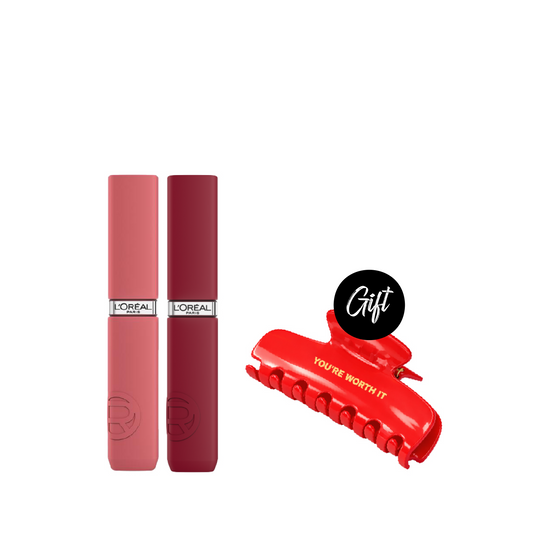 L’Oreal Paris Infallible Matte Resistance Liquid Lipstick (x2) + Gift: Free Hair Clip