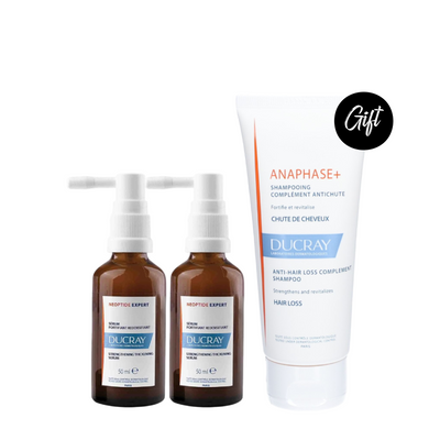 Ducray Neoptide Expert Anti-hair loss & Growth Serum 2x 50ML + Gift: Ducray Anaphase Shampoo 100 ML