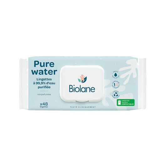 Biolane Pure Water Wipes - x48 Wipes