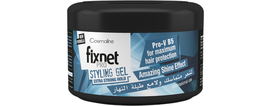 Cosmaline Fixnet Pro Styling Gel Extra Strong Hold Blue 450 ML