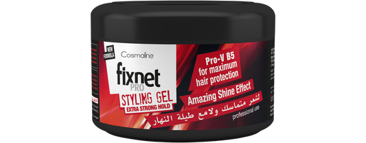 Cosmaline Fixnet Pro Styling Gel Extra Strong Hold Red 450 ML