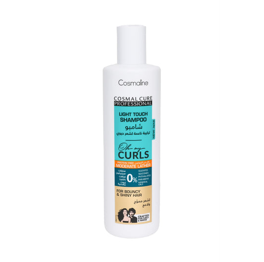 Cosmaline Cure Professional Oh My Curls Light Touch Shampoo Moderate Lather 500 ML