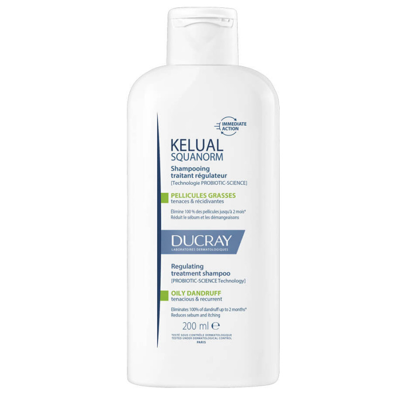 Ducray Squanorm Anti-Dandruff Treatment Shampoo - Oily Dandruff 200ML
