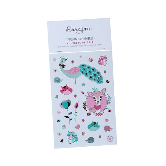 Rosajou Floral Temporary Tattoos 10x15 cm