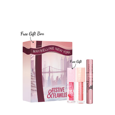 Maybelline Lifter Gloss + Maybelline New York Lash Sensational Sky High Mascara + Gift: Maybelline Lifter Plump - Lip Plumping Gloss