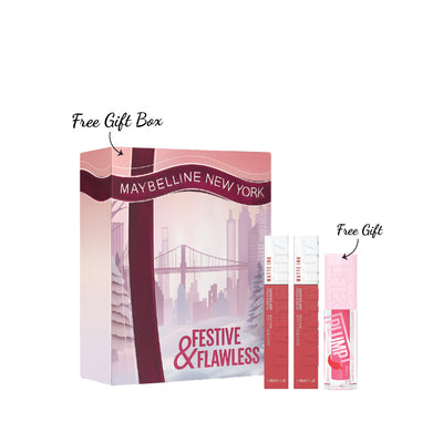 Maybelline Super Stay Matte Ink Liquid Lipstick (x2) + Gift: Maybelline Lifter Plump - Lip Plumping Gloss