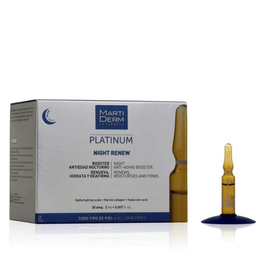 MartiDerm Platinum Night Renew Ampoules - 10 Ampoules