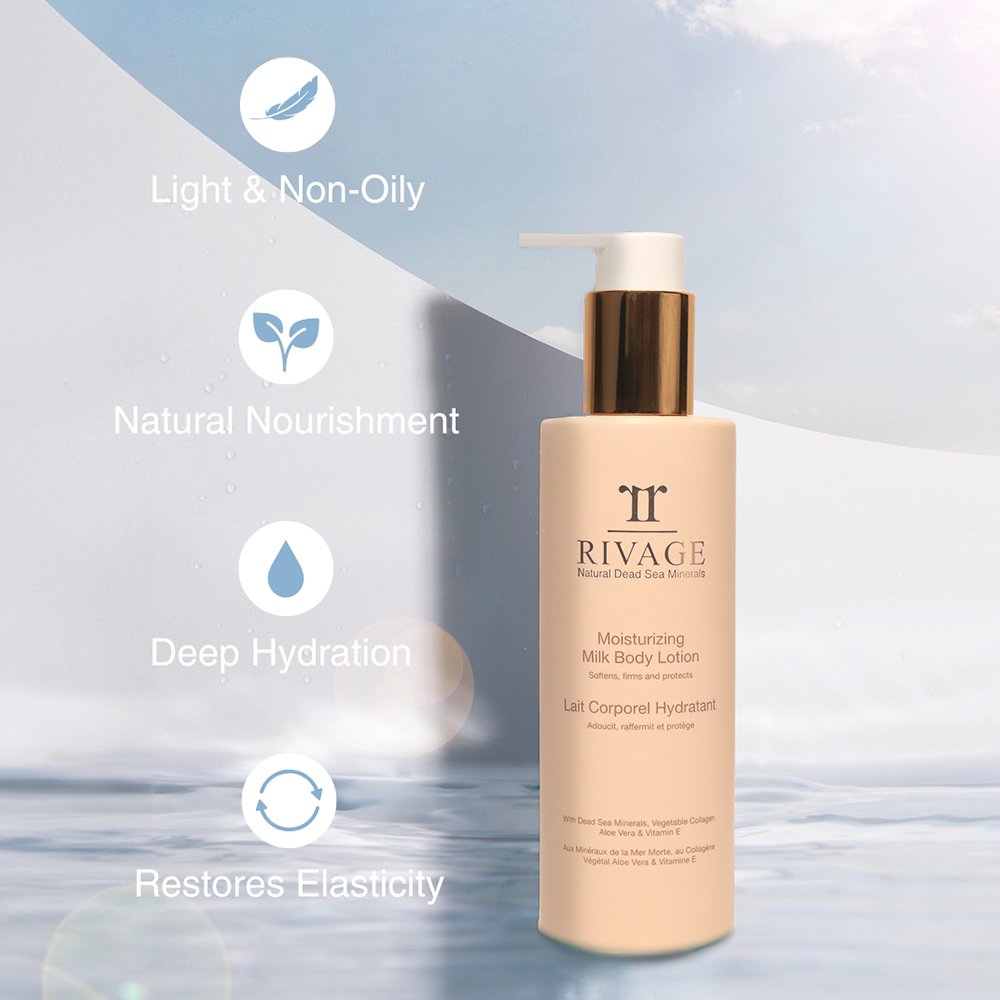 Rivage Moisturizing Body Milk Lotion with Vegetable Collagen - 200 ML