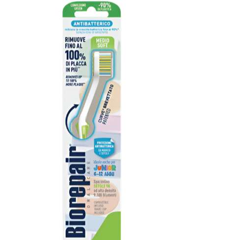 Biorepair Medium Soft Toothbrush with Deep Cleaning Bristles