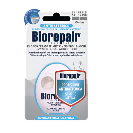 Biorepair Unwaxed Spongy Dental Floss