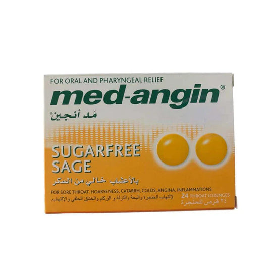 Med-Angin Sage Sugarfree 24 Lozenges