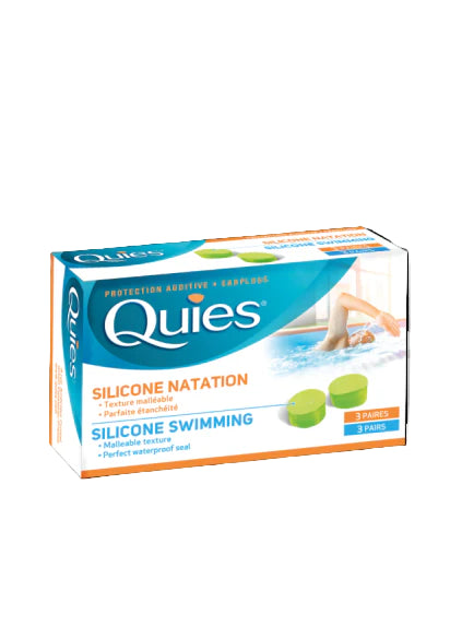 Quies Swimming Silicone Earplugs 3 Pairs