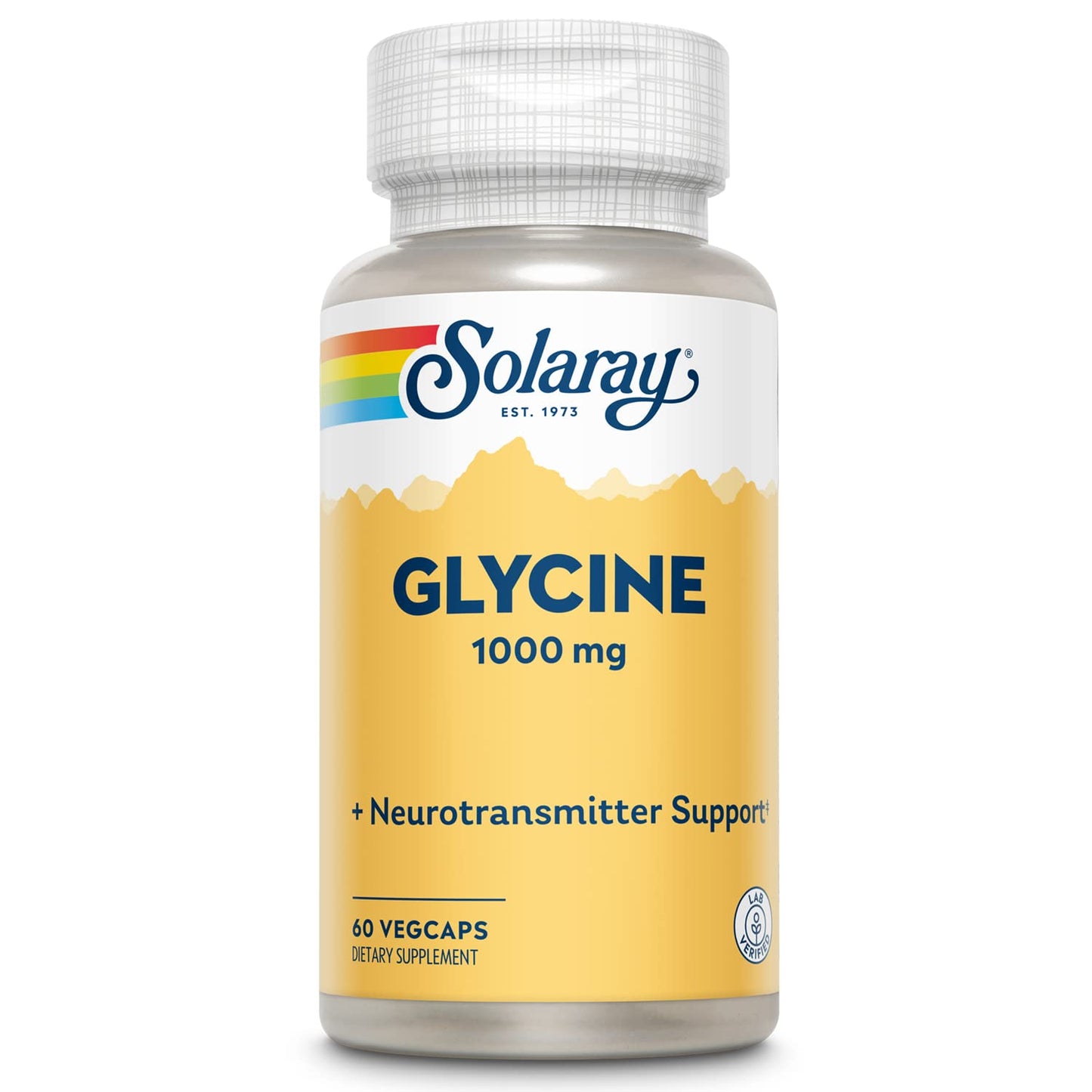 Solaray Glycine Free Form 1000 mg 60 Capsules