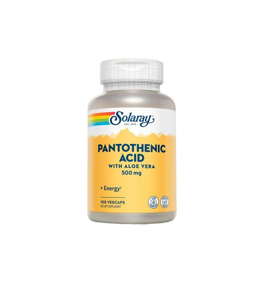 Solaray Pantothenic Acid 500mg 100 Capsules