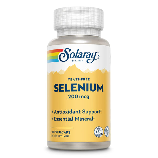 Solaray Selenium Yeast Free 200mcg 90 Capsules