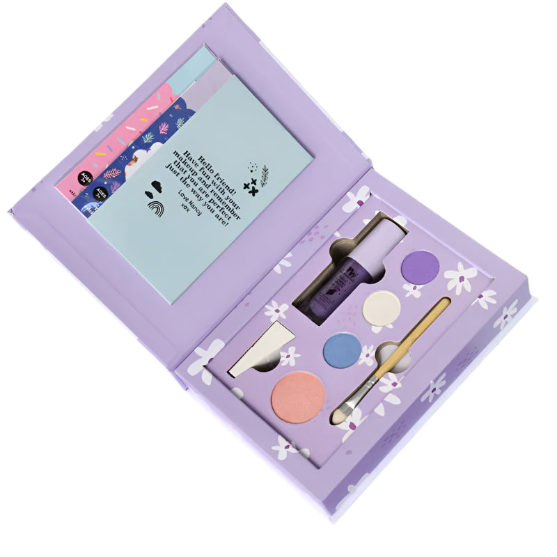 No Nasties - Nancy Deluxe Purple Pressed Powder Non-Toxic Kids Make Up Set