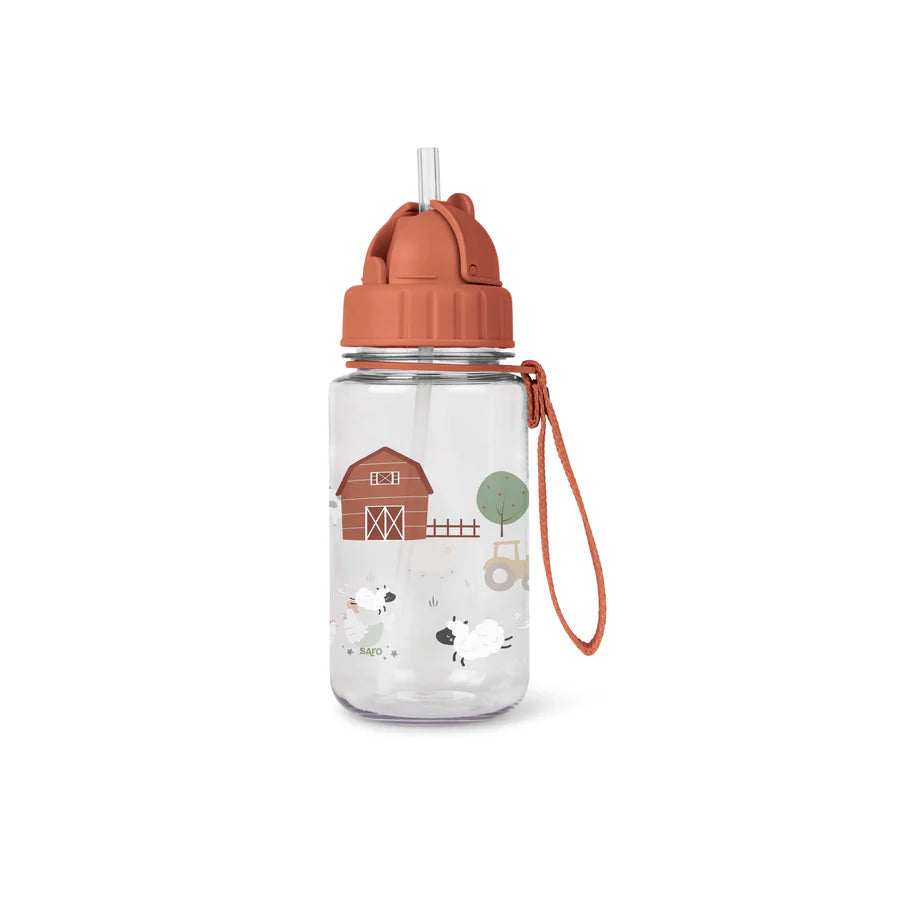Saro Bottle with Straw & Hanger