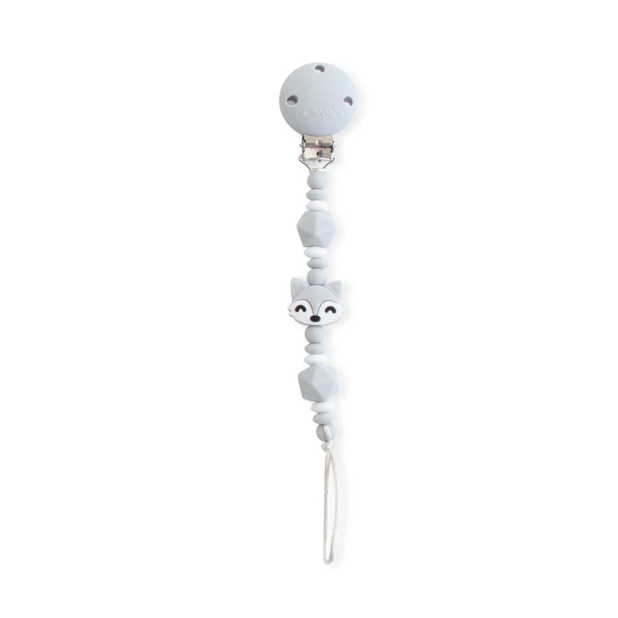 Saro Foxy Pacifier Chain Clip